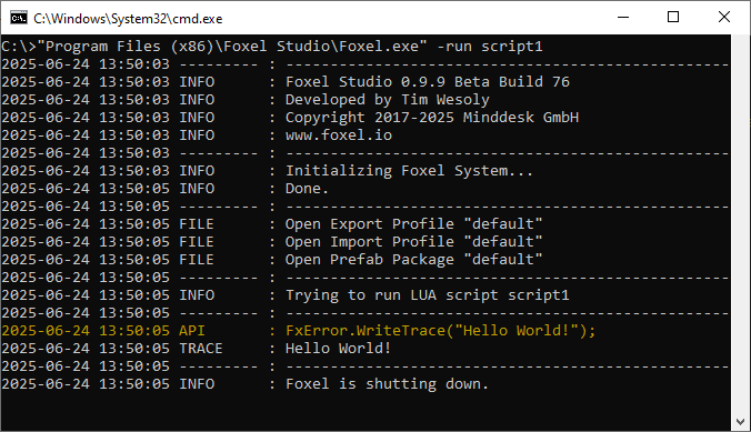 Command Prompt Example