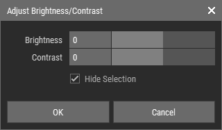 Adjust Brightness/Contrast Dialog