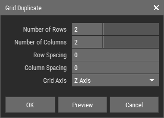 Grid Duplicate Dialog
