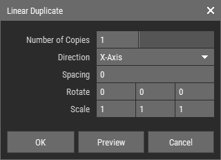 Linear Distribute Dialog