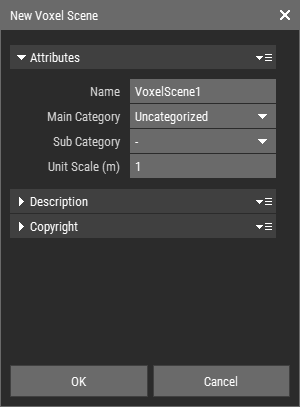 Create New Asset dialog