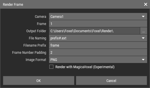 Render Dialog